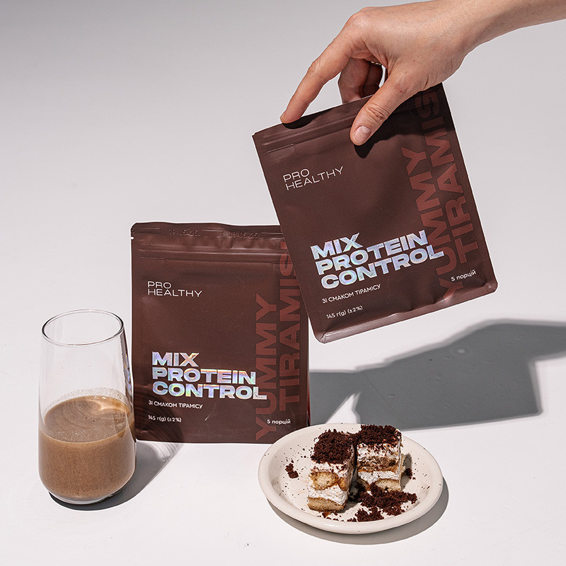 Mix Protein Control Тірамісу Протеїновий коктейль Чойс для схуднення Choice Mix Protein Control Tiramisu, фото 1