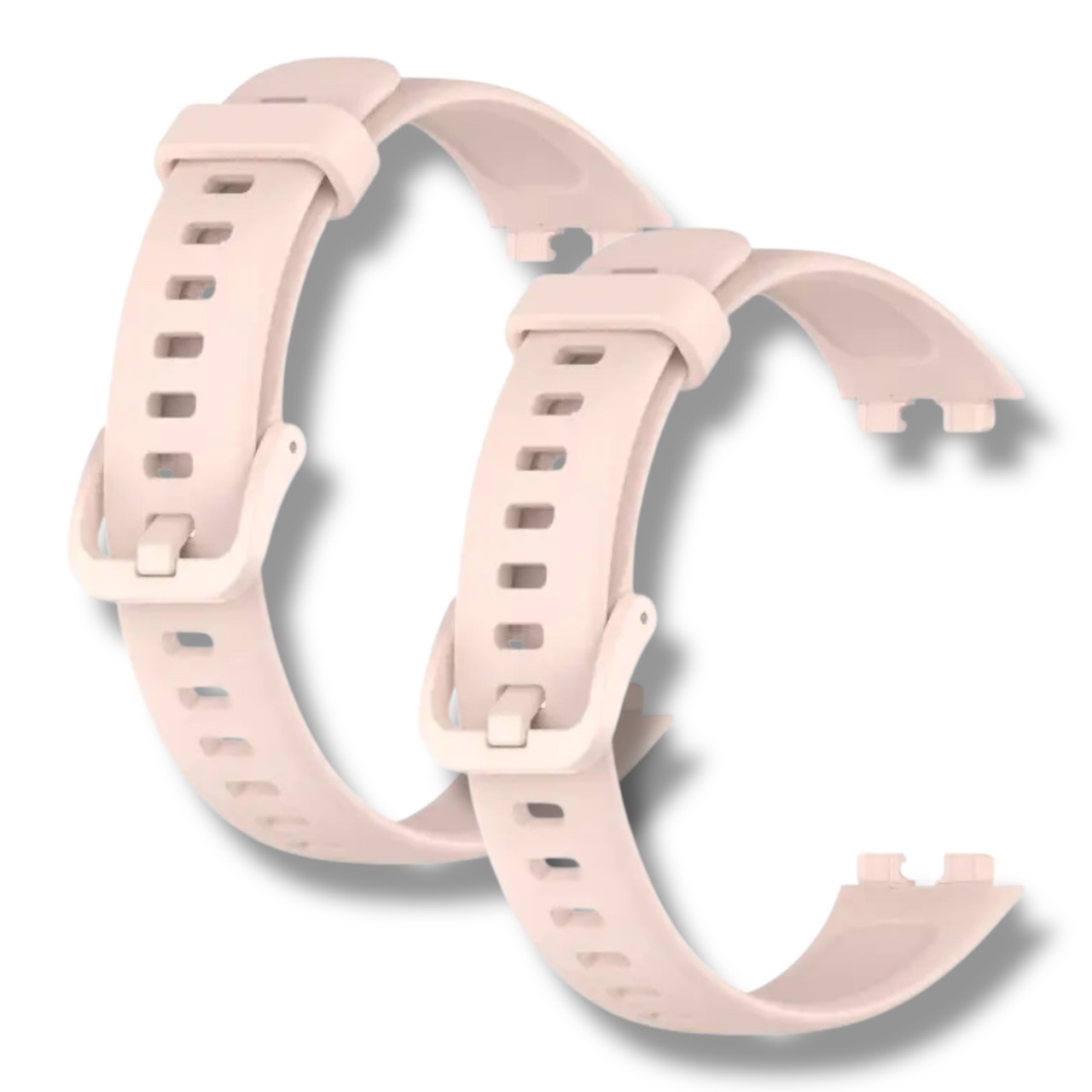 Ремінець 2 шт CDK для Huawei Band 10 | Silicone Sport Band Classic (016235) (pink), фото 1