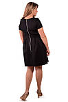 Чорне маленьке плаття дзвін зі щільного трикотажу., фото 2