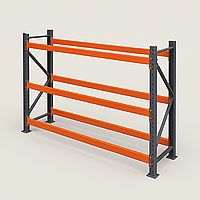 Каркас складського стелажа SN пофарбований Ral 7024 ;2004