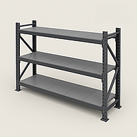 Каркас складського стелажа SN пофарбований ral 7024; 2004