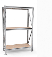 Стеллаж для складу, архіву, магазину. SN п. 2000х1340х500 мм оц 3 яруса оц полка ДСП