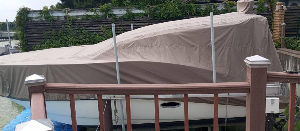 Паркувальний тент для катера SeaLine 29 CS, фото 1