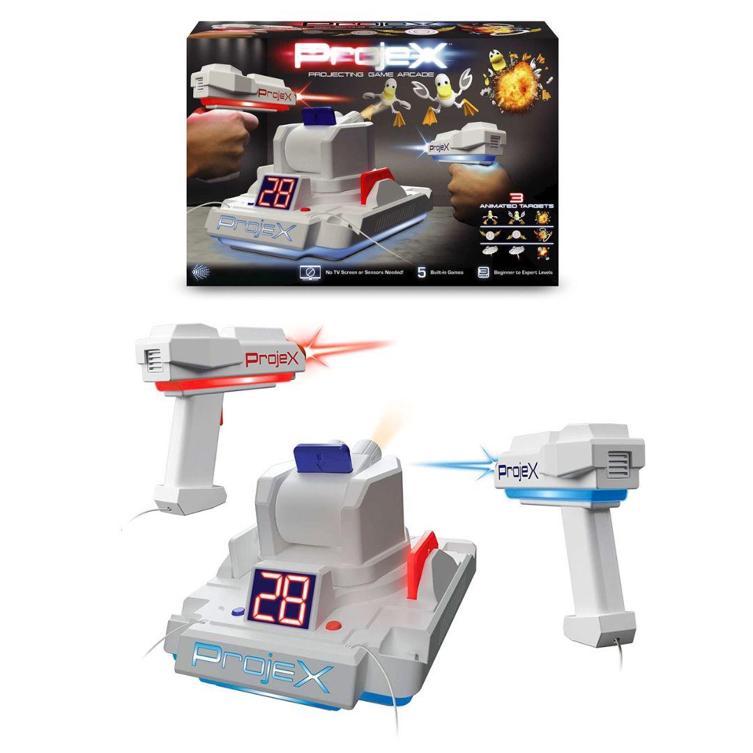 Ігровий набір для лазерних боїв - ПРОЕКТОР LASER X ANIMATED (2 гр. бластера, 3 слайди-цілі), фото 1