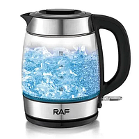 Скляний електрочайник на 2 л з індикатором роботи RAF R.7909