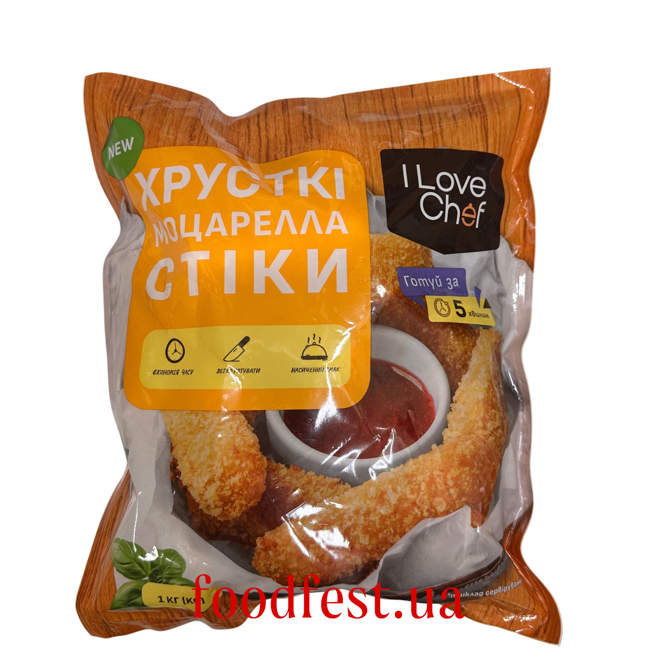 Палички моцарела в паніровці ТМ I LOVE CHEF, (пакування 1 кг), фото 1