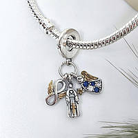 Елегантний браслет із металевого ланцюжка, прикрашений стильними підвісками