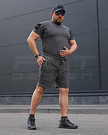Комплект Футболка Комбат + Шорти тактичні Zara Сірий
