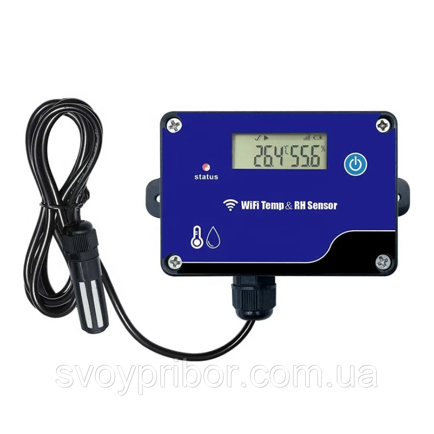 Temp WF501B Wi-Fi (-40~+125℃, 0-90RH, 20000) Реєстратор температури і вологості, пам'ять 20000, PDF, фото 1