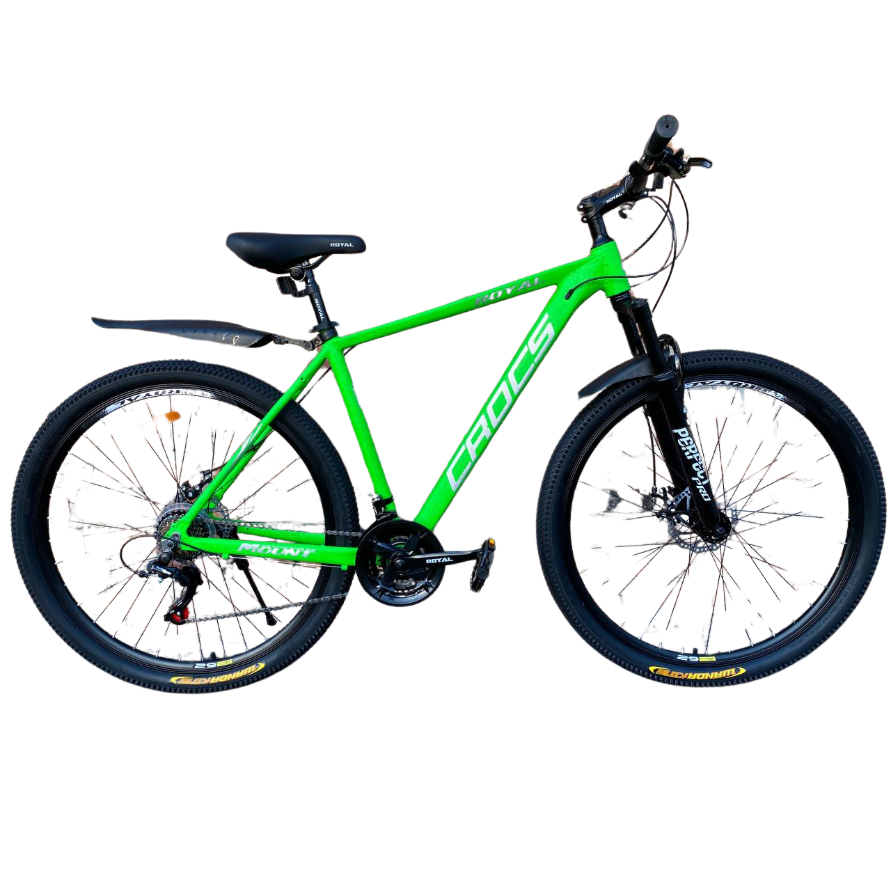 Велосипед Royal 26" CROCS (рама-15") SHIMANO зелений (молотковий) 2025
