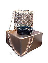 Кушон для обличчя Hompar у вишуканому дизайні сумки-клатча із запасним рефілом натуральний 15х2