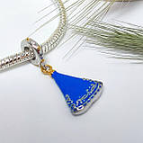 Елегантний браслет із металевого ланцюжка, прикрашений підвіскою, фото 2