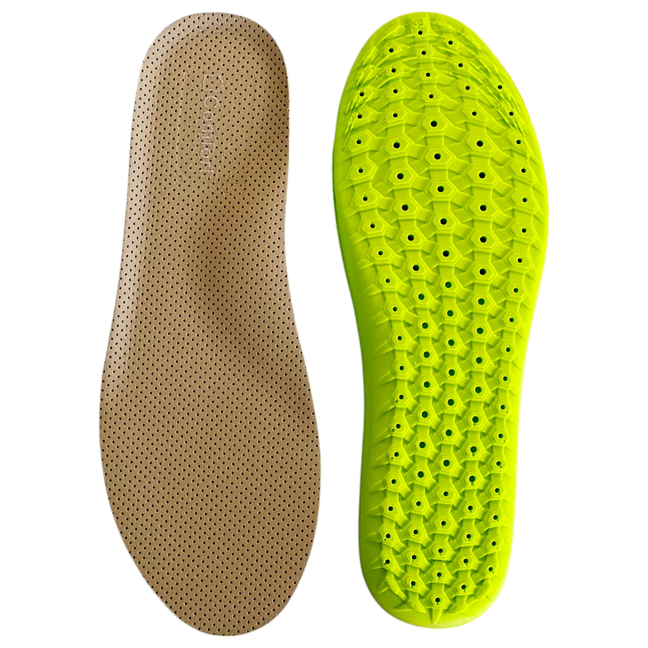 Устілки ортопедичні PopCorn Comfortl 40-45 (26.0-28.5см) при плоскостопості, шпорі п'ят, дихаючі, бежевий, фото 1