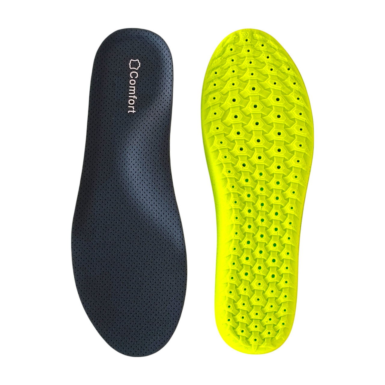 Устілки ортопедичні PopCorn Comfortl 35-39 (22.5-25.5 см) при плоскостопості, шпорі п'ят, дихаючі, чорний, фото 1