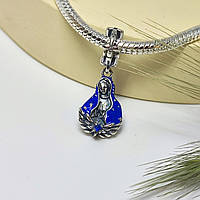 Елегантний браслет із металевого ланцюжка, прикрашений підвіскою Остробрамської Богородиці