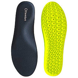 Устілки ортопедичні PopCorn Comfortl 40-45 (26.0-28.5см) при плоскостопості, шпорі п'ят, дихаючі, чорний