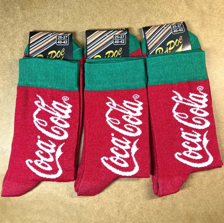 Шкарпетки Exclusive "Coca Cola" 25-27 р. (Демісезонні) Варос, фото 1