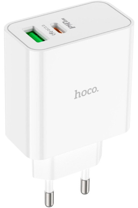 МЗП блочок Hoco C113A white 65W USB-A/USB-C