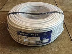 Електричний мідний багатожильний дріт ПВС із перерізом 2х1,5 мм2 довжина 100 м напруга 0,38 кВ (Одеса ГОСТ)