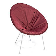 Крісло стілець садове Acapulco зі штучного ротанга до 120 кг з подушкою-чохлом з Оксфорда Бордовий