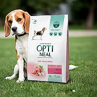 Корм сухий OPTIMEAL для собак середніх порід, з індичкою, 12 кг