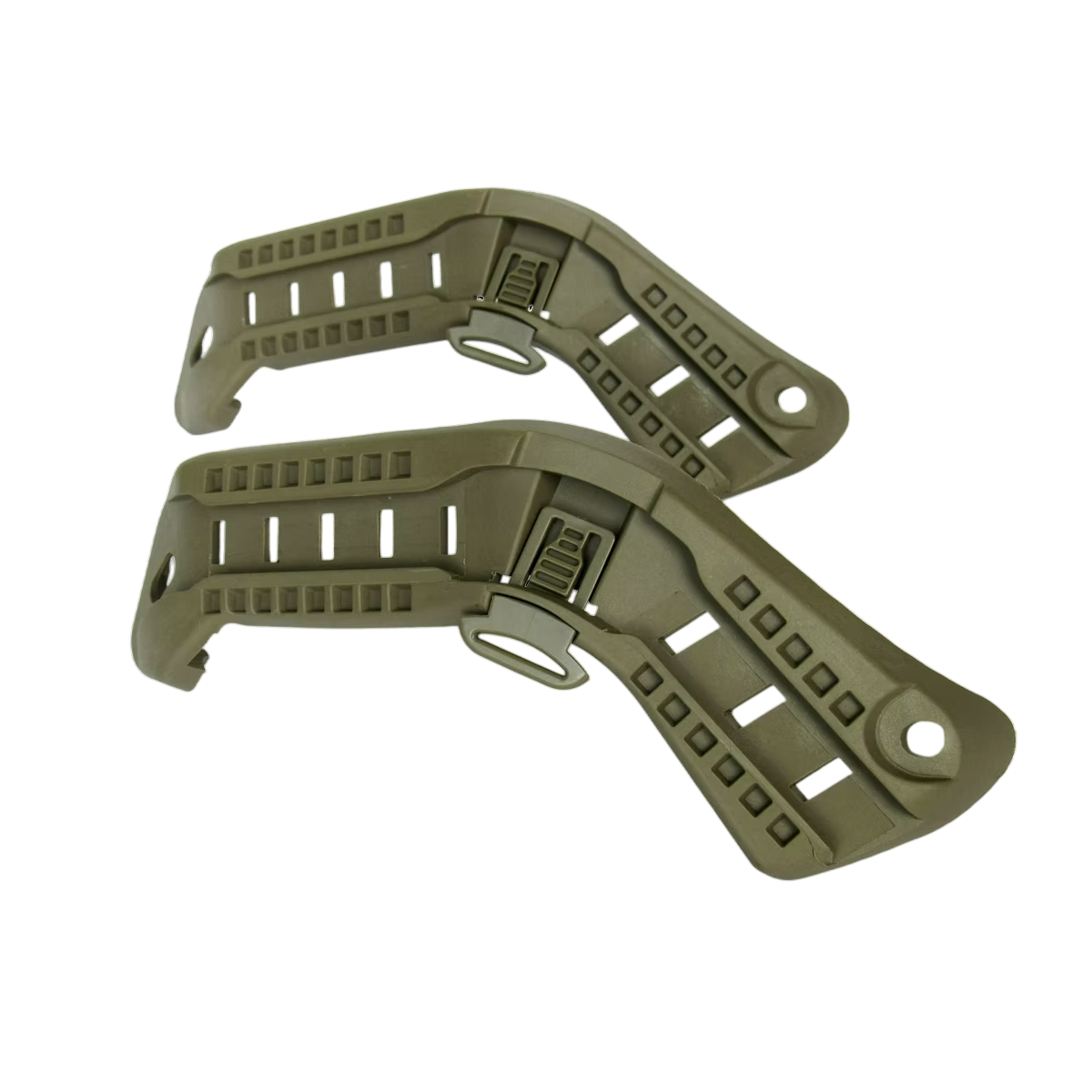 Бічні рейлінги (рельси) на шолом. Олива, фото 1