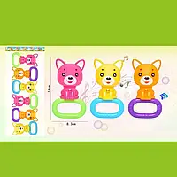 Іграшка-брязкальце для найменших в ручку 6 штук у наборі 3288-C2