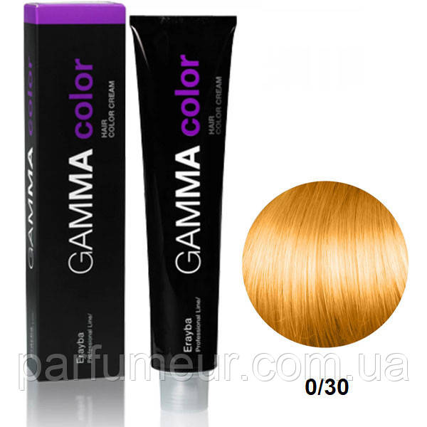 Erayba Gamma Color Стійка крем-фарба для волосся 0/30 золотий мікстон 100 мл, фото 1