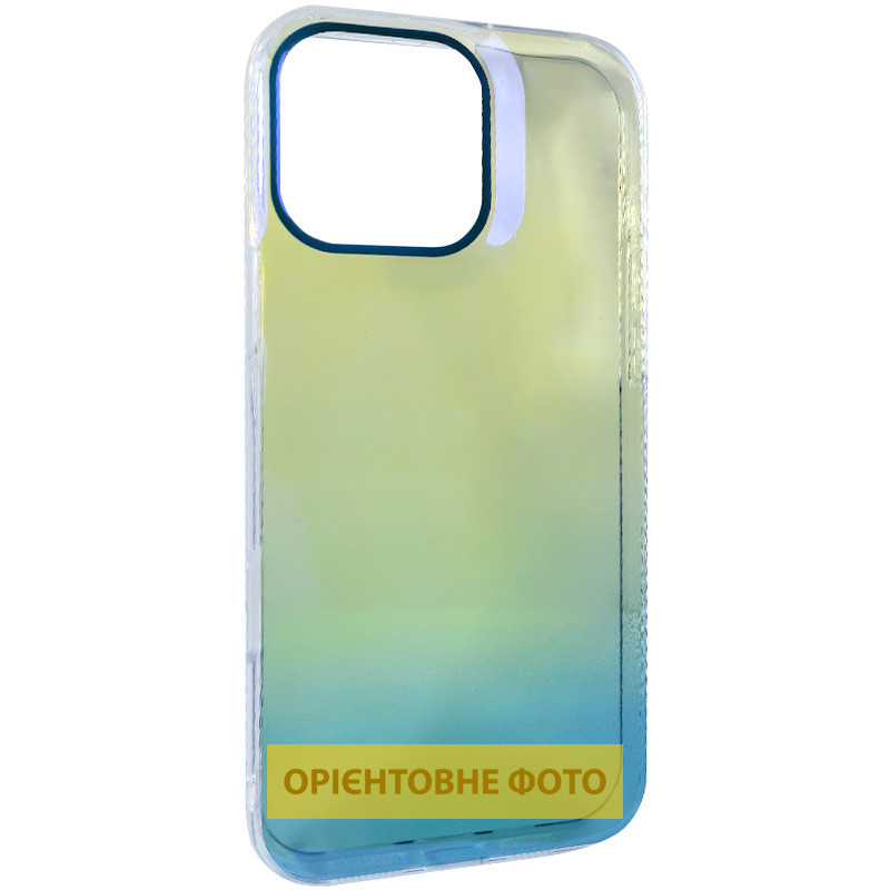 Прозорий чохол Glassbend для Samsung Galaxy A16 5G | TPU+PC Rainbow Blue, фото 1