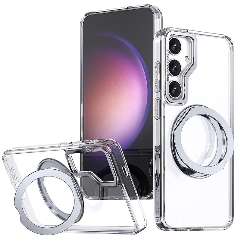 Чохол Aura Fold with MagSafe HQ Ring для Samsung Galaxy S24 FE |TPU+PC| Transparent, фото 1