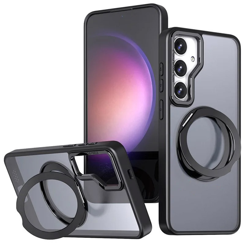 Чохол Aura Fold with MagSafe HQ Ring для Samsung Galaxy S24 FE |TPU+PC| Black, фото 1