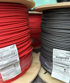 Кабель для сонячних батарей 6.0 мм2 бухта 500м  (чорний / червоний) ЄВРОПА - КБЕ, Lapp, Hikra