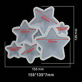 Форма для льодяників зірки мікс