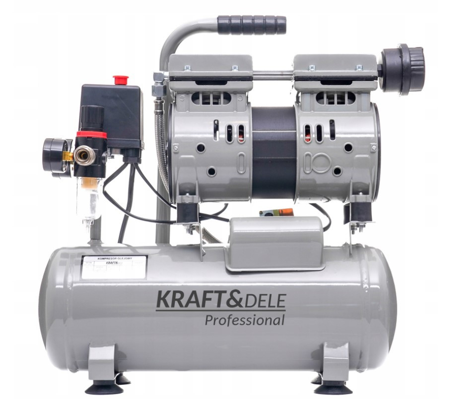 Компресор безмасляний 9 л. 550 Вт Kraft&Dele KD1384 Польща, фото 1