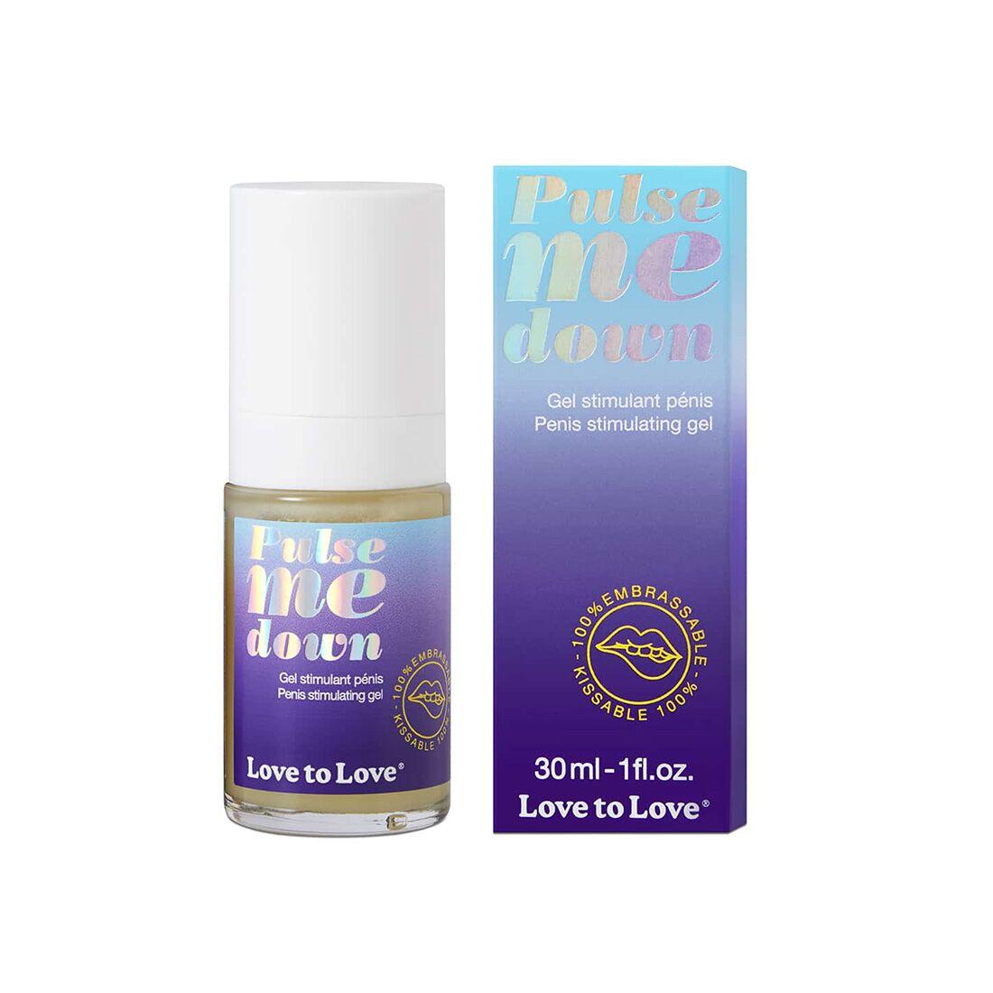 Стимулювальний гель для пінису Love To Love Pulse Me Down, аромат і смак м'яти, 30 мл