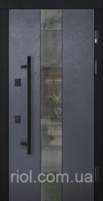 Вхідні двері з терморозривом Queen Антрацит COTTAGE, фото 1