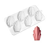 Силіконова форма для випікання Мадлен із 6 шт., фото 3