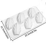 Силіконова форма для випікання Мадлен із 6 шт., фото 4