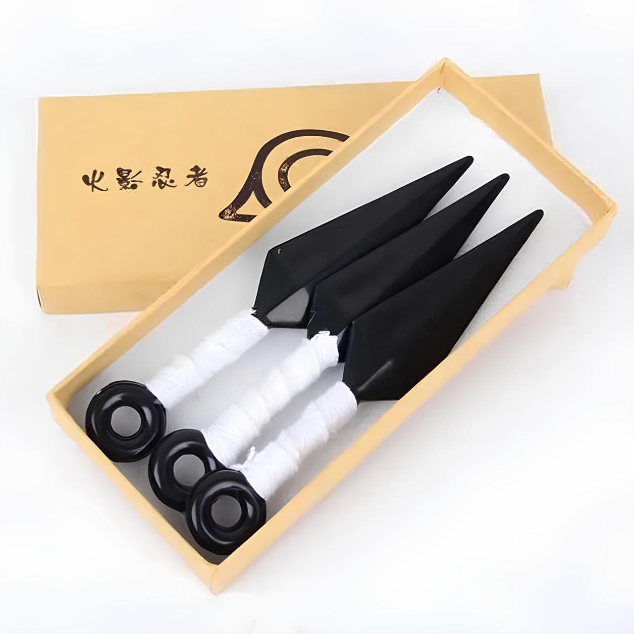 Пластикові іграшкові японські кинджали Kunai. Наруто Узумакі. Білі кунай Наруто. Косплей Наруто, фото 1