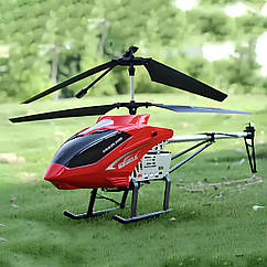 Вертоліт на радіокеруванні на металевому каркасі зі світлодіодами та гіроскопом 80см
