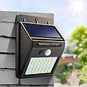 Світильник на сонячній батареї Solar Powered LED Wall Light з датчиком освітленості. PIR sensor, фото 6