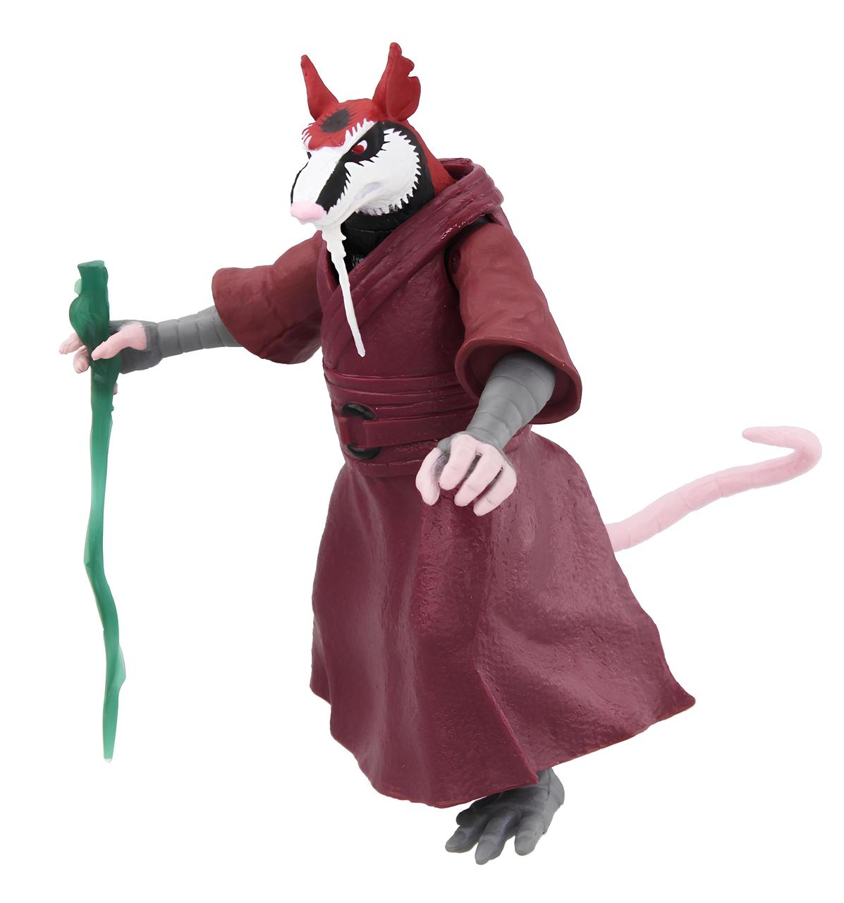 Фігурка Сплінтера RESTEQ 12 см — учитель Черепашок Ніндзя TMNT з палицею, рухлива ігрова статуетка з ПВХ, фото 1