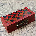 Шахи у китайському стилі RESTEQ — дерев’яна шахова дошка 21×21 см з фігурами, фото 6