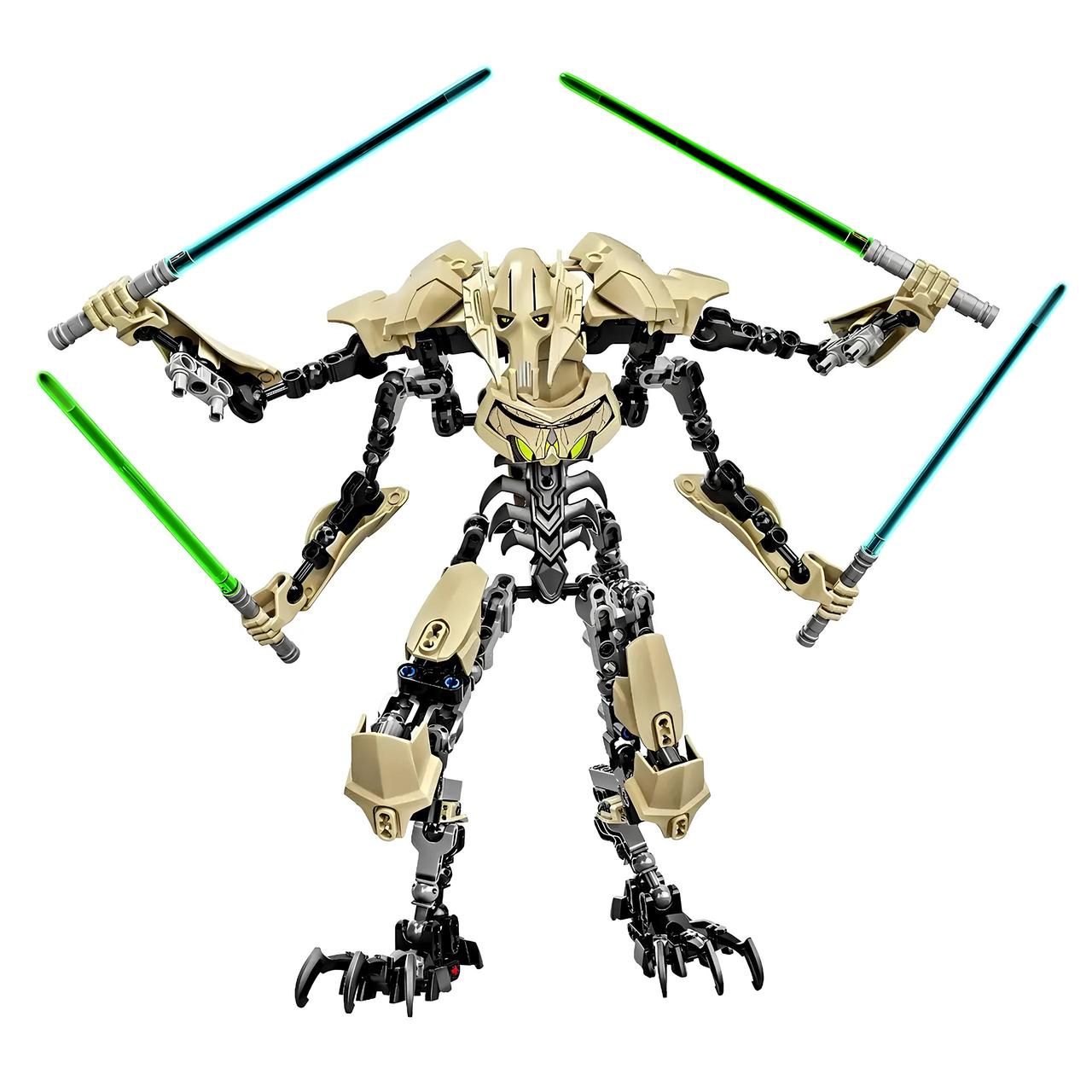 Конструктор фігурка генерал Грівус із фільму Зоряні Війни, 32 см, 186 деталей, фото 1