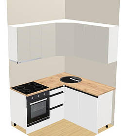 Кухня Софі лакова кутова з доводчиками Світ Меблів