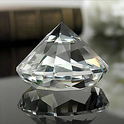 Декоративний діамант RESTEQ 60 мм, Діамант із оптичного скла к9, Діамант із кришталевого скла K9, K9 Crystal