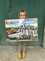 Конструктор SLUBAN база технічного обслуговування літаків, 810 дет.