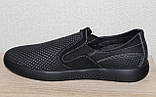 Чоловічі літні чорні туфлі від виробника модель ИШ25-Л81-1, фото 4