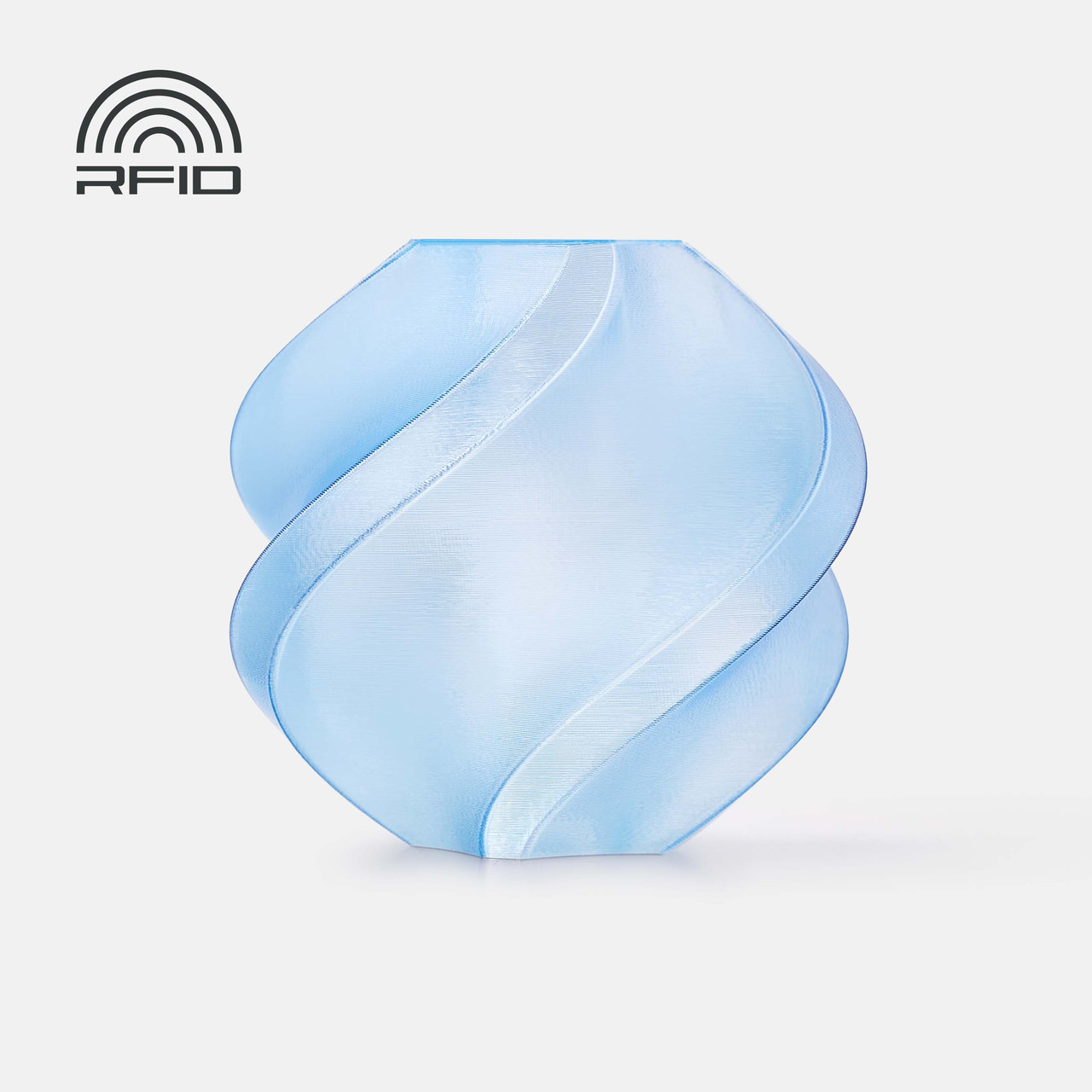 Пластик Bambu Lab PETG Translucent Light Blue (32600), без котушки, фото 1
