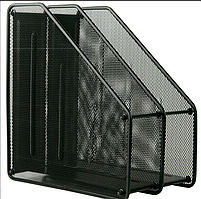 Лоток вертикальний 2-в-1, металевий, чорний 2126-01-A